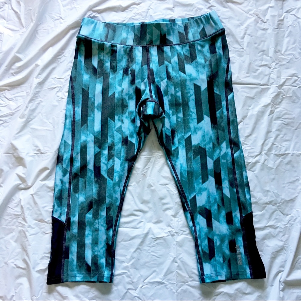 Reebok Aqua Print Capris Pants